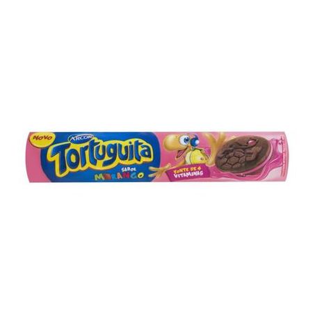Biscoito recheado tortuguita 120g morango arcor