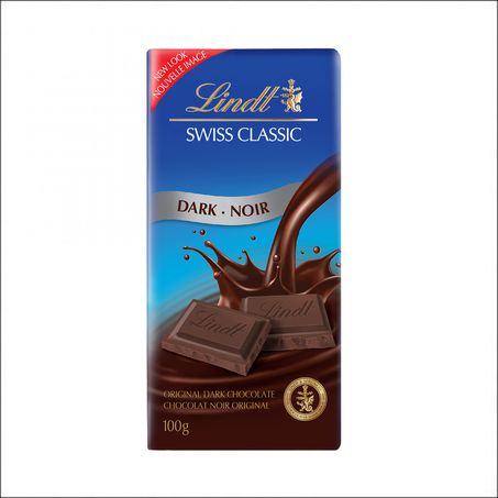 Barra de chocolate lindt dark 100g