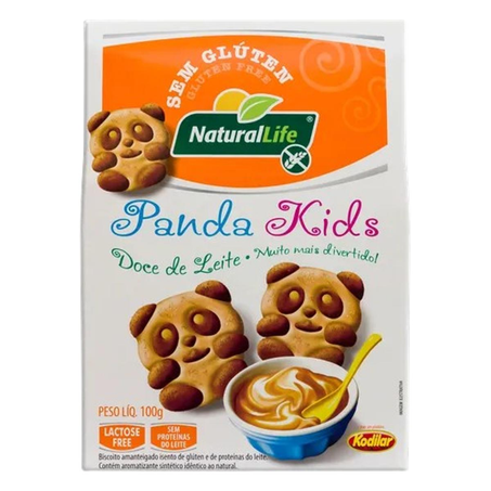 Biscoito Natural Life 100g - Panda Kids - Sem Glúten - Doce de Leite