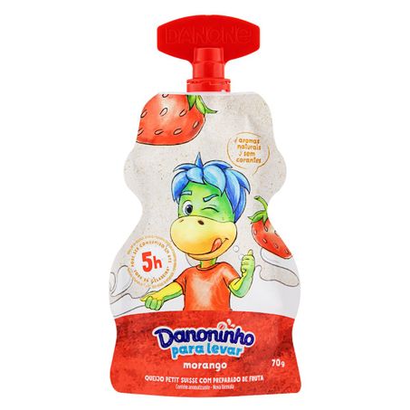 QUEIJO PETIT SUISSE MORANGO DANONINHO PARA LEVAR