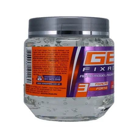 Gel fixador sergio paris brilho m.forte 240g 360-29