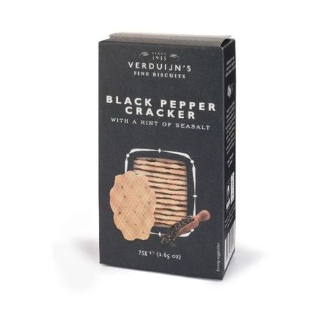 BISCOITO VERDUIJNS CRACKER PIMENTA PRETA E SAL 75G
