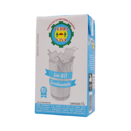 LEITE LONGA VIDA TERRA VIVA SEMIDESNATADO 1L 360-33