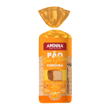 Pão aminna sem glúten cenoura 400g
