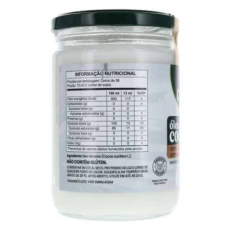 Óleo de Coco Sem Sabor Copra 500ML 360-3