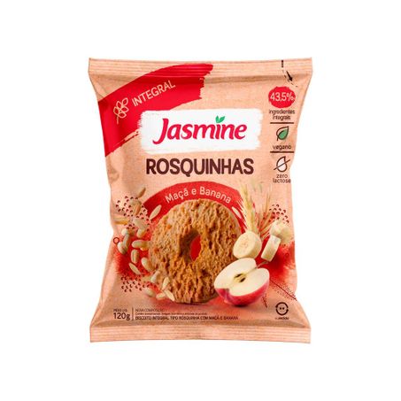 ROSQUINHA MAÇÃ E BANANA 120G - JASMINE