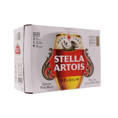 Cerveja stella artois 350ml c/8 und 360-55