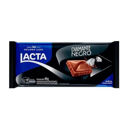 Barra chocolate diamante negro lacta 80g