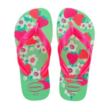 Havaianas kids flores verde jardim 33/34