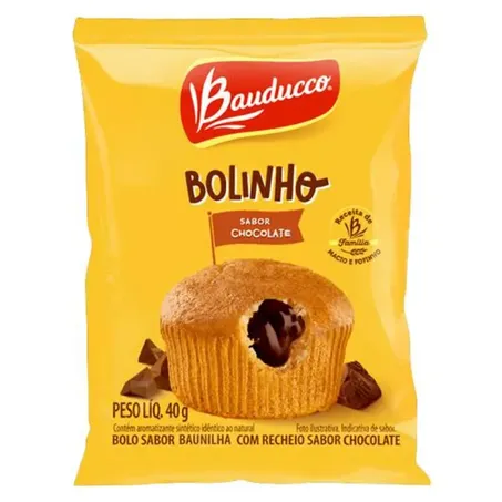 Bolinho Bauducco Baunilha Recheio Chocolate 40g 
 