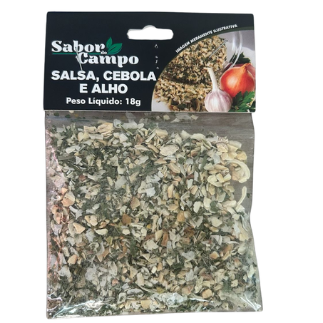 Salsa cebola alho sabor do campo 18g