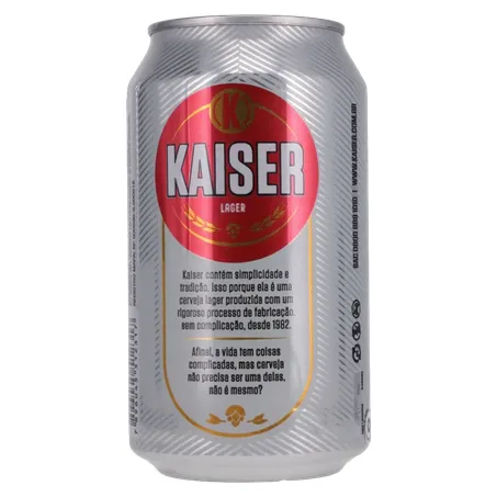 Cerveja Lata Kaiser Lager 350ml 360-19