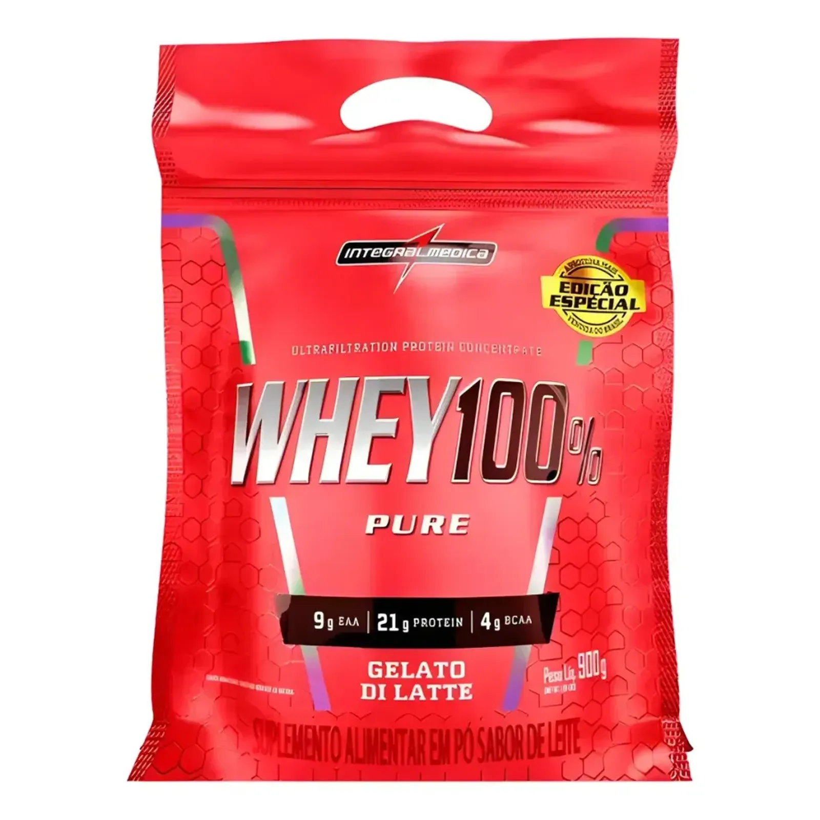 Whey 100% Gelato Refil Integral Médica 900g