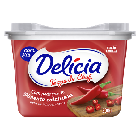 Margarina Delícia Toque De Chef Pimenta Calabresa C/Sal 500g