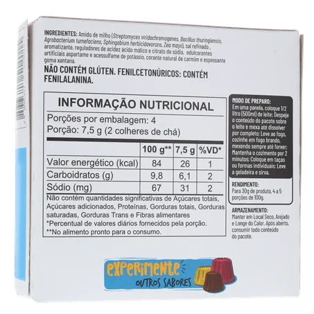 PUDIM ZERO MORANGO 30G - APTI 360-16