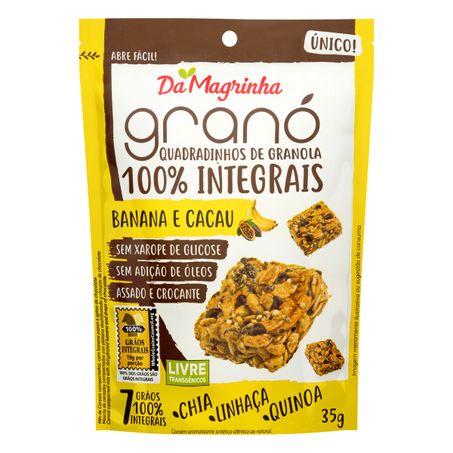 MIX DE CEREAIS INTEGRAIS BANANA E CACAU DA MAGRINHA GRANÓ