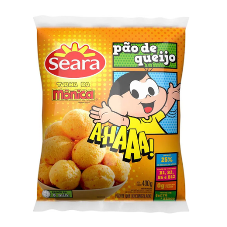 Pão de queijo seara turma da mônica 400g
