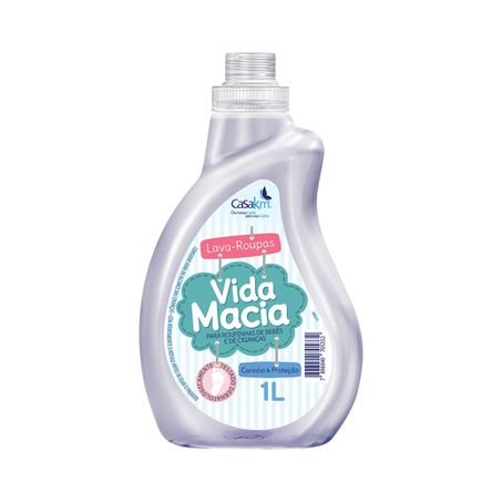 Lava roupas liquido vida macia 1l carinho e proteçao
