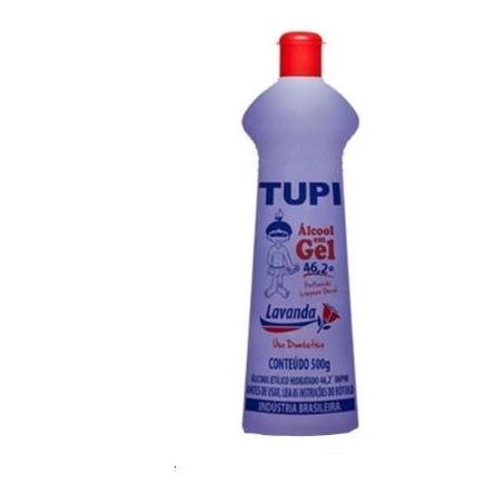 Alcool em gel tupi 500g lavanda 46.2°