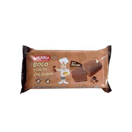 Bolo Aminna Chocolate Sem Glutén 240g