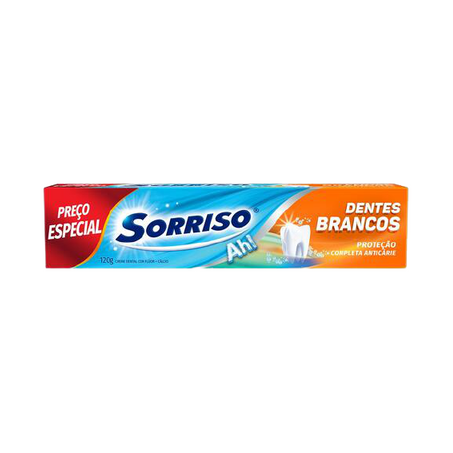 Creme dental sorriso dentes brancos 120g