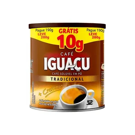 CAFE IGUACU TRADICIONAL LEVE 200G PAGUE 190G (088592)