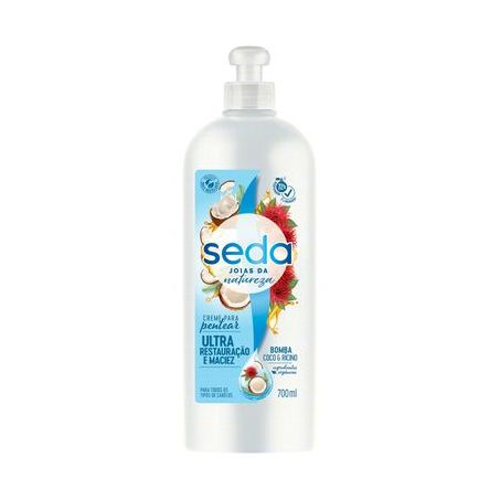 Creme para Pentear Seda Coco & Rícino Joias da Natureza Frasco 700ml