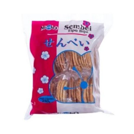 Biscoito Miyako Sembei Biju 250g