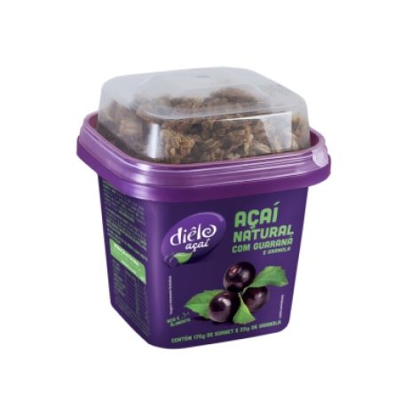 Sorvete Diêlo Açaí Natural com Guaraná E Granola 190ML