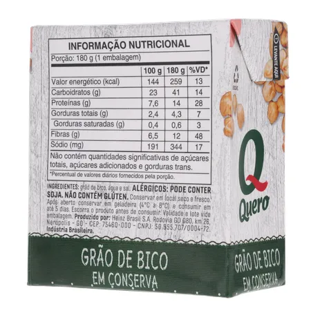 Grao de bico quero 180g 360-21