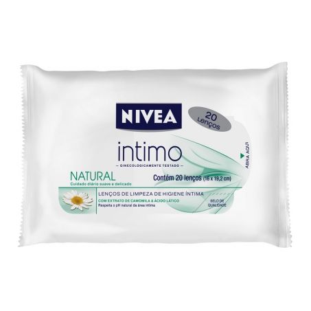 LENCO NIVEA INTIMO NATURAL  C/20UN