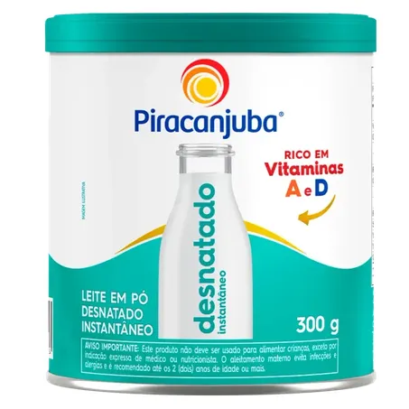 Leite gm po piracanjuba 300g desnatado l