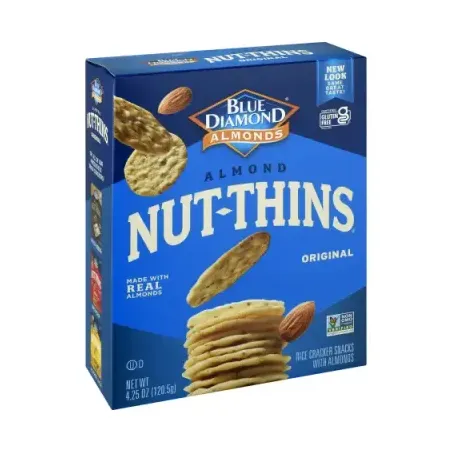 Biscoito arroz cracker amêndoas nut-thins 120.5g