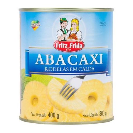 Abacaxi em Calda Fritz E Frida Rodelas Lata 400G