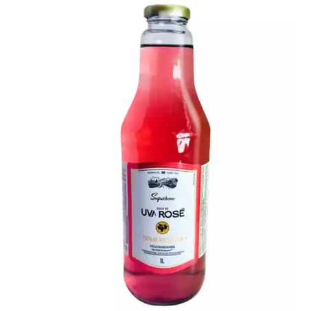 SUCO DE UVA ROSÉ INTEGRAL 1L - SUPERBOM