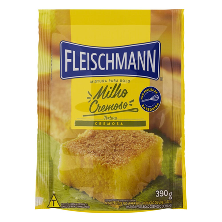 Mistura para Bolo Fleischmann Milho 390G