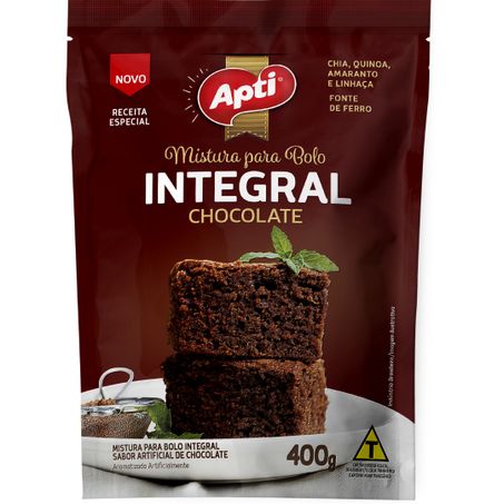 Mistura para bolo apti 400g integral chocolate