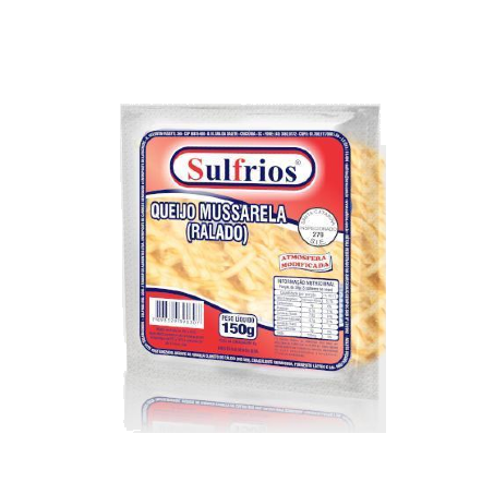 Queijo sulfrios mussarela ralado pacote 150g