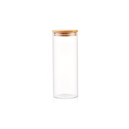 POTE ALLMIX BOROSSILICATO 1300ML RED.BAMBU C/TAMPA