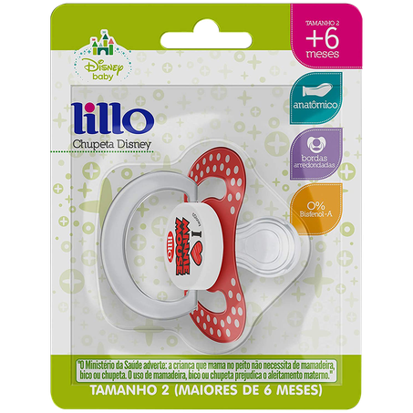 Chupeta lillo disney ort.sil.t2verm