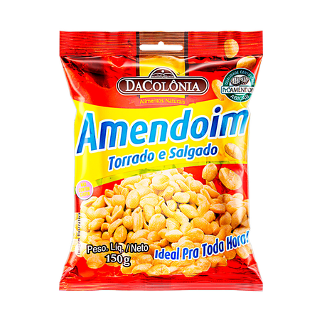 Amendoim Dacolônia Torrado e salgado Pacote 50G