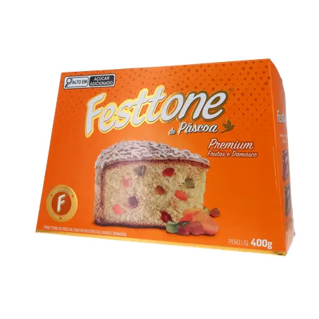 Panettone de Páscoa Festtone Frutas Cristalizadas e Damasco 400G 360-20