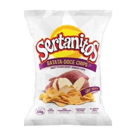 Batata Doce Chips Sertanitos Embalagem 50G