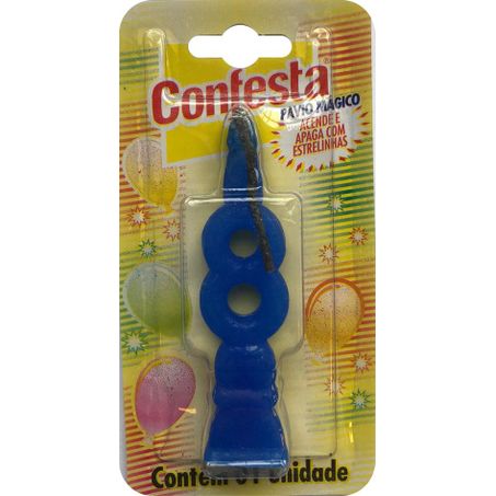 VELA CONFESTA N. 8 AZUL