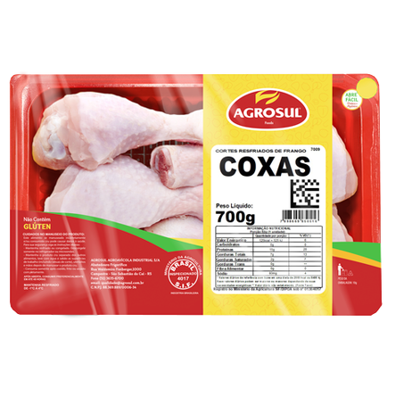 COXA DE FRANGO AGROSUL RESFRIADA BDJ 700G