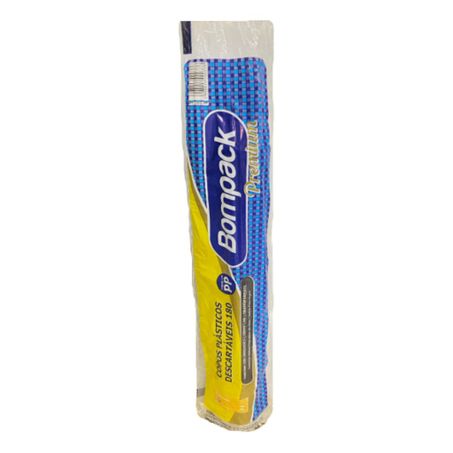 Copo descartavel bompack branco pacote 100 unidades