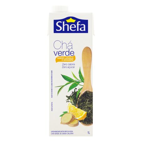 CHÁ VERDE LARANJA E GENGIBRE ZERO AÇÚCAR SHEFA