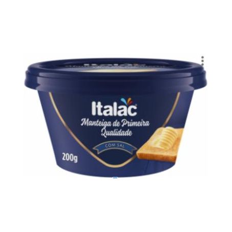 MANTEIGA ITALAC COM SAL 200G