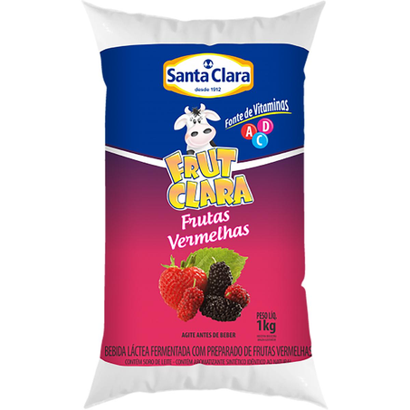 Bebida Láctea Santa Clara 1kg - Frutas Vermelhas - Sachê