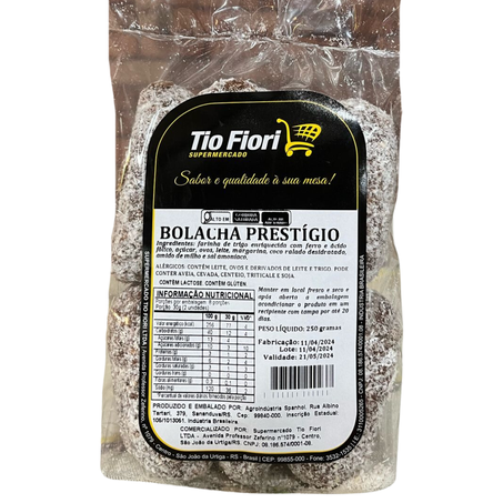 Bolacha especial tio fiori prestigio 280g
